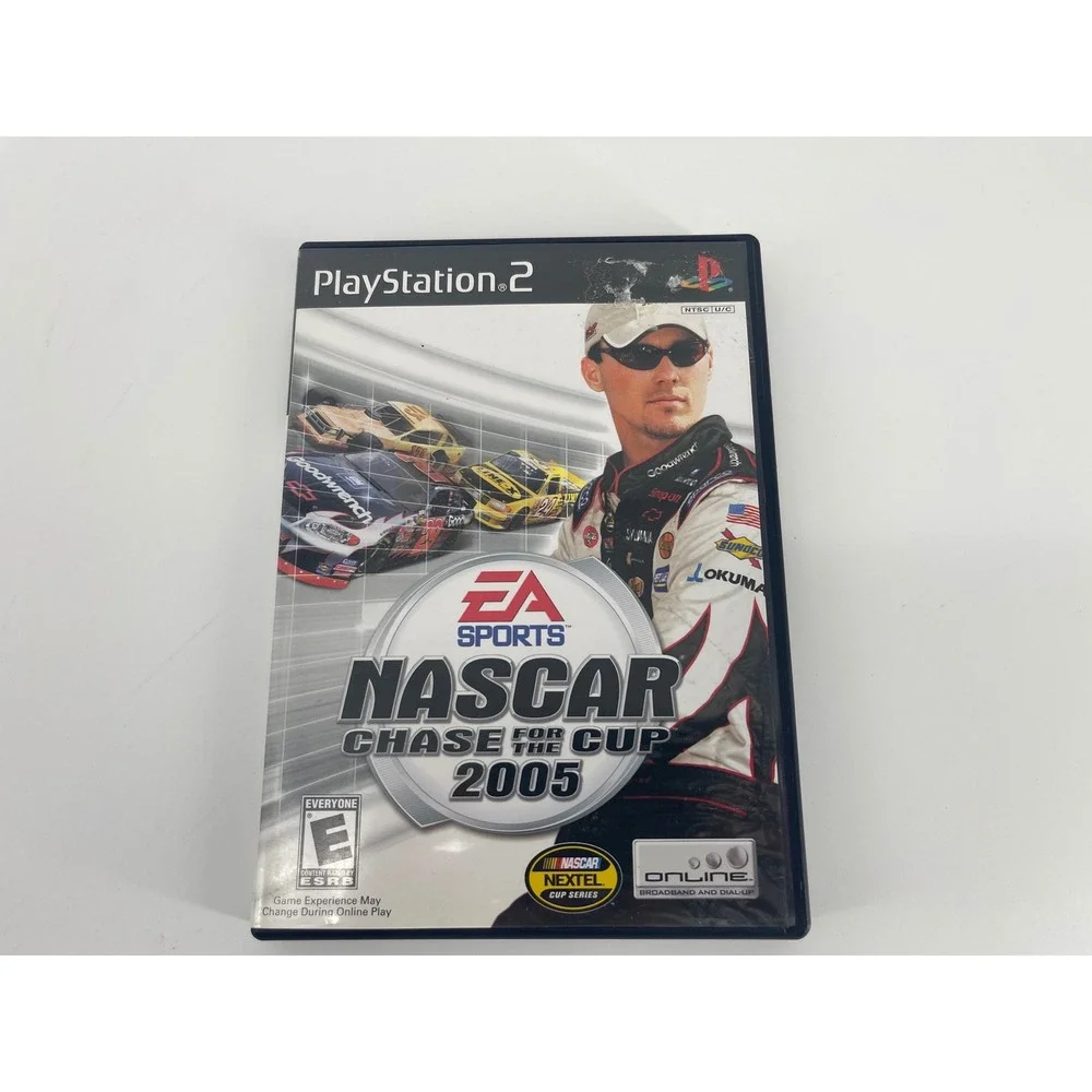 EA Sports NASCAR 2005 Chase for the Cup PS2 Black Excellent Racing Game